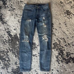 Express Distressed Blue Jeans